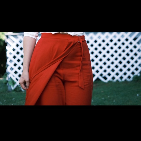 Zara belted skirt sarlong palazzo pants - Picture 4 of 4